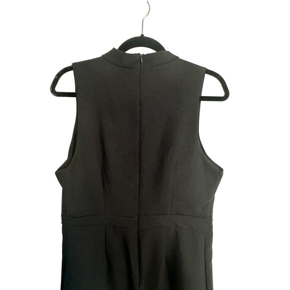 NWT The Vanity Room L Black Sleeveless Tie-Neck Romper - Picture 9 of 15